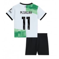 Liverpool Mohamed Salah #11 Bortaställ Barn 2023-24 Korta ärmar (+ Korta byxor)